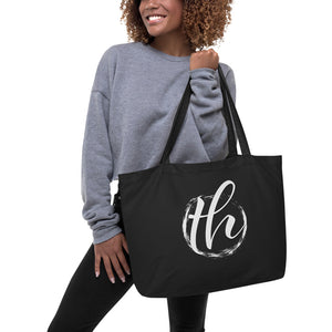 The House logo Large organic tote bag