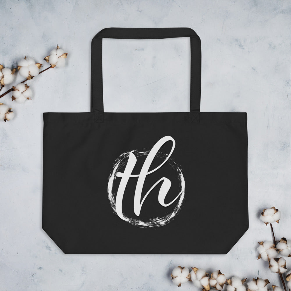 The House logo Large organic tote bag