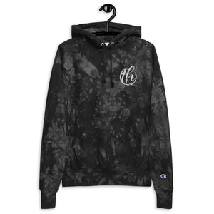 The House logo Women's Champion tie-dye hoodie