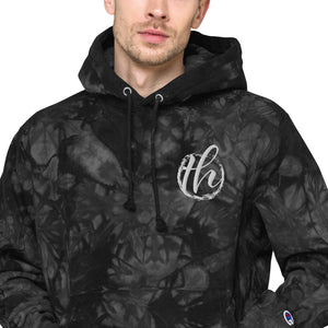 The House logo Champion tie-dye hoodie