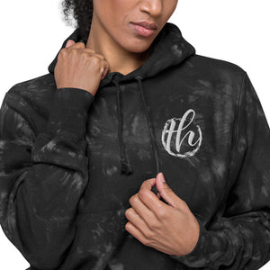 The House logo Women's Champion tie-dye hoodie