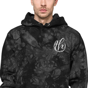 The House logo Champion tie-dye hoodie