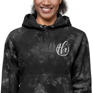 The House logo Women's Champion tie-dye hoodie