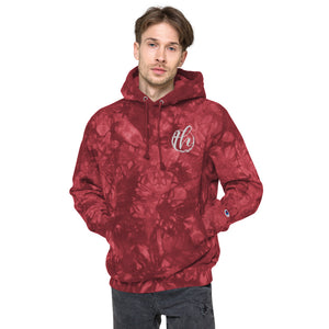 The House logo Champion tie-dye hoodie