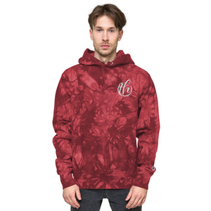 The House logo Champion tie-dye hoodie