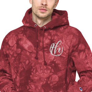 The House logo Champion tie-dye hoodie