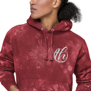 The House logo Women's Champion tie-dye hoodie