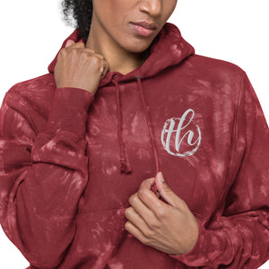 The House logo Women's Champion tie-dye hoodie
