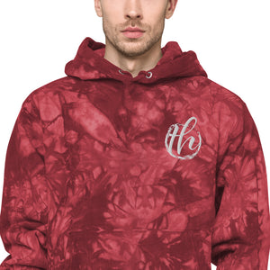 The House logo Champion tie-dye hoodie