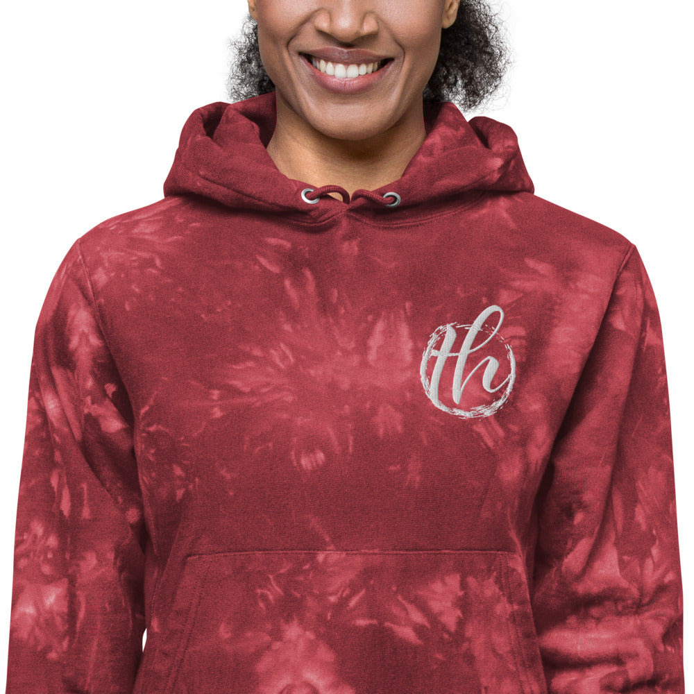 The House logo Women's Champion tie-dye hoodie