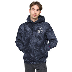 The House logo Champion tie-dye hoodie