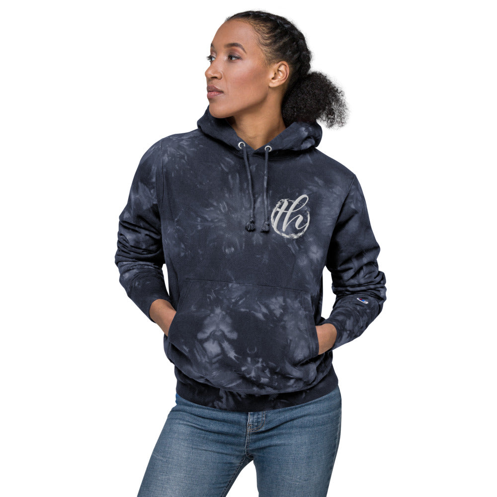 The House logo Women's Champion tie-dye hoodie