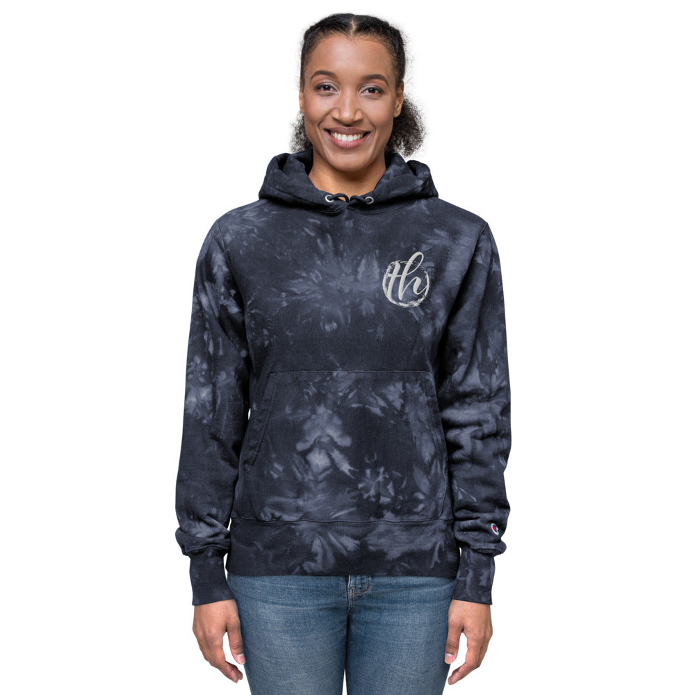The House logo Women's Champion tie-dye hoodie