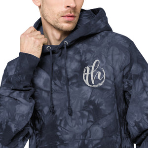 The House logo Champion tie-dye hoodie
