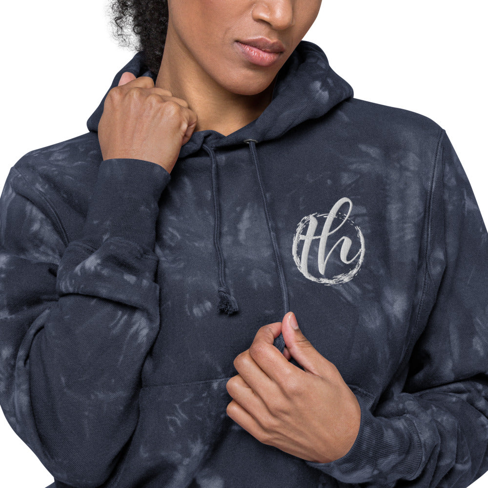 The House logo Women's Champion tie-dye hoodie