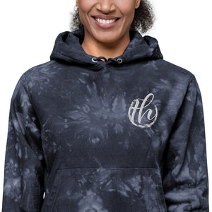 The House logo Women's Champion tie-dye hoodie