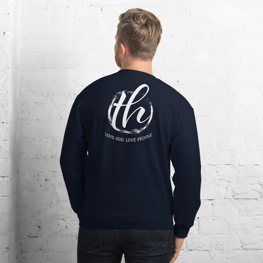 ★KIRSH★ Love New Cultures Wording Sweatshirt Black Love