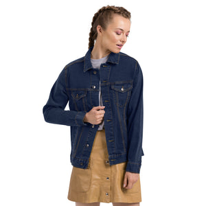 Love God. Love People. Women's denim jacket