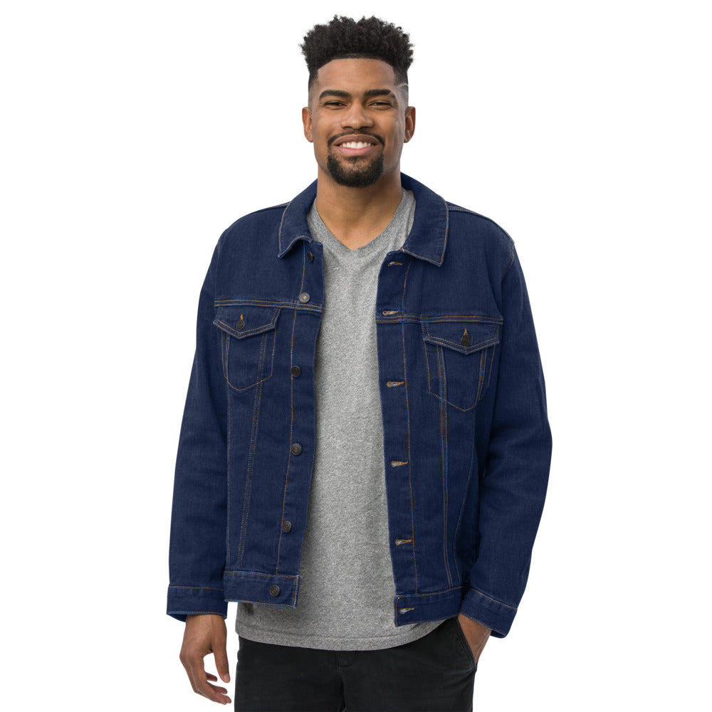 LOVE GOD. LOVE PEOPLE.  Men's denim jacket