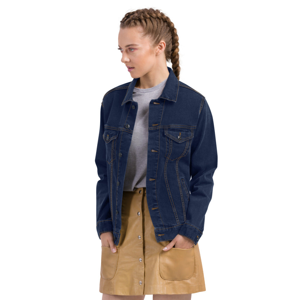 Love God. Love People. Women's denim jacket