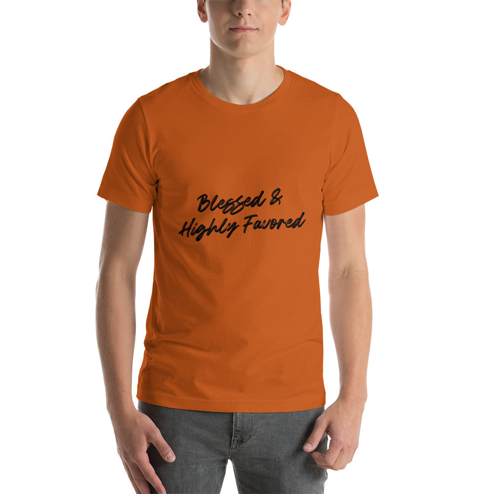 Blessed & Highly Favored Men's Short-Sleeve T-Shirt