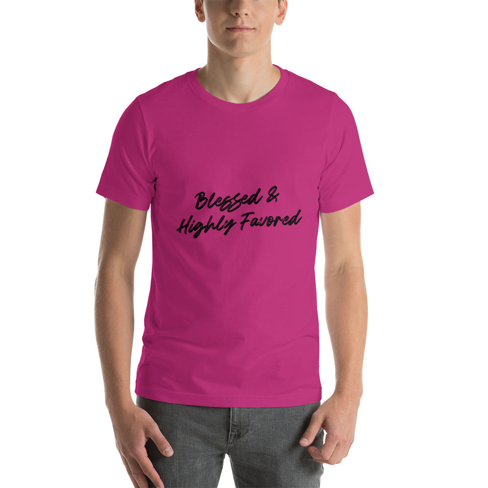 Blessed & Highly Favored Men's Short-Sleeve T-Shirt