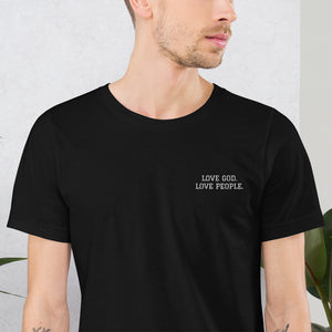 LOVE GOD. LOVE PEOPLE. Men's Short-Sleeve T-Shirt