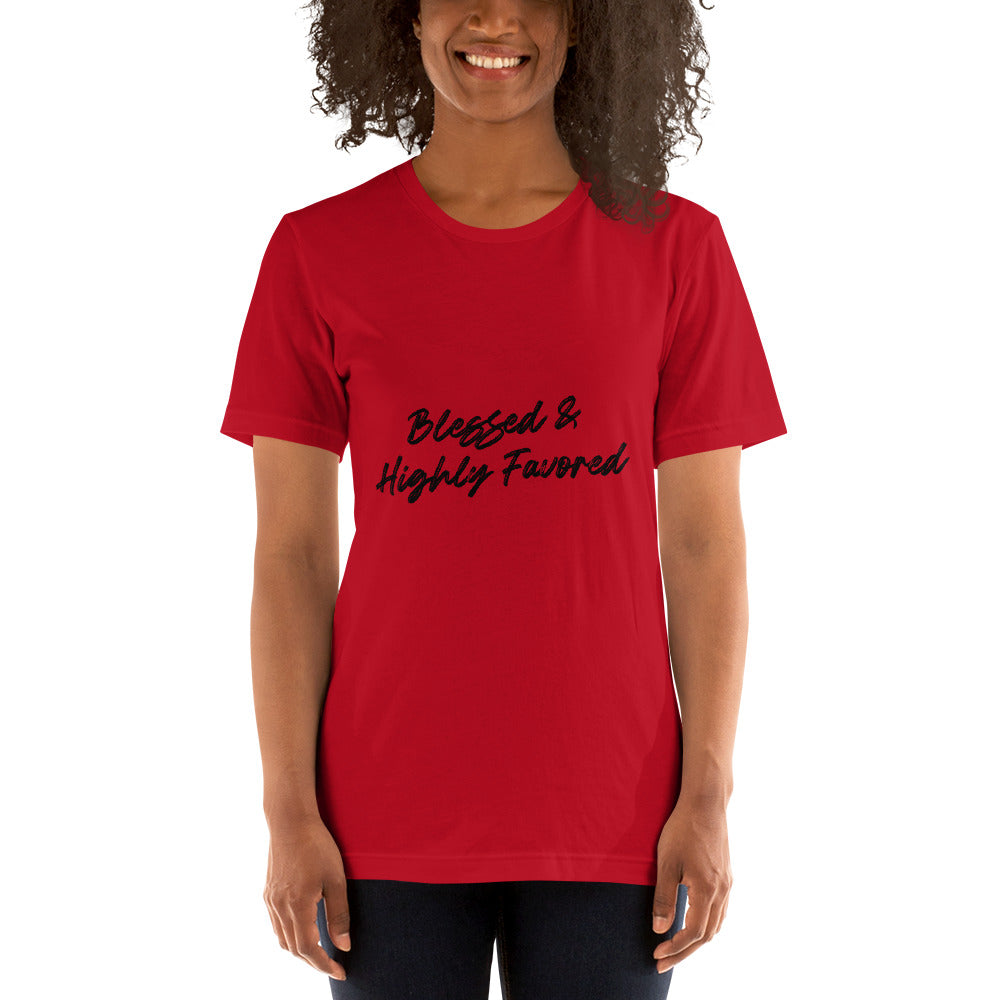 Blessed & Highly Favored Women's Short-Sleeve T-Shirt