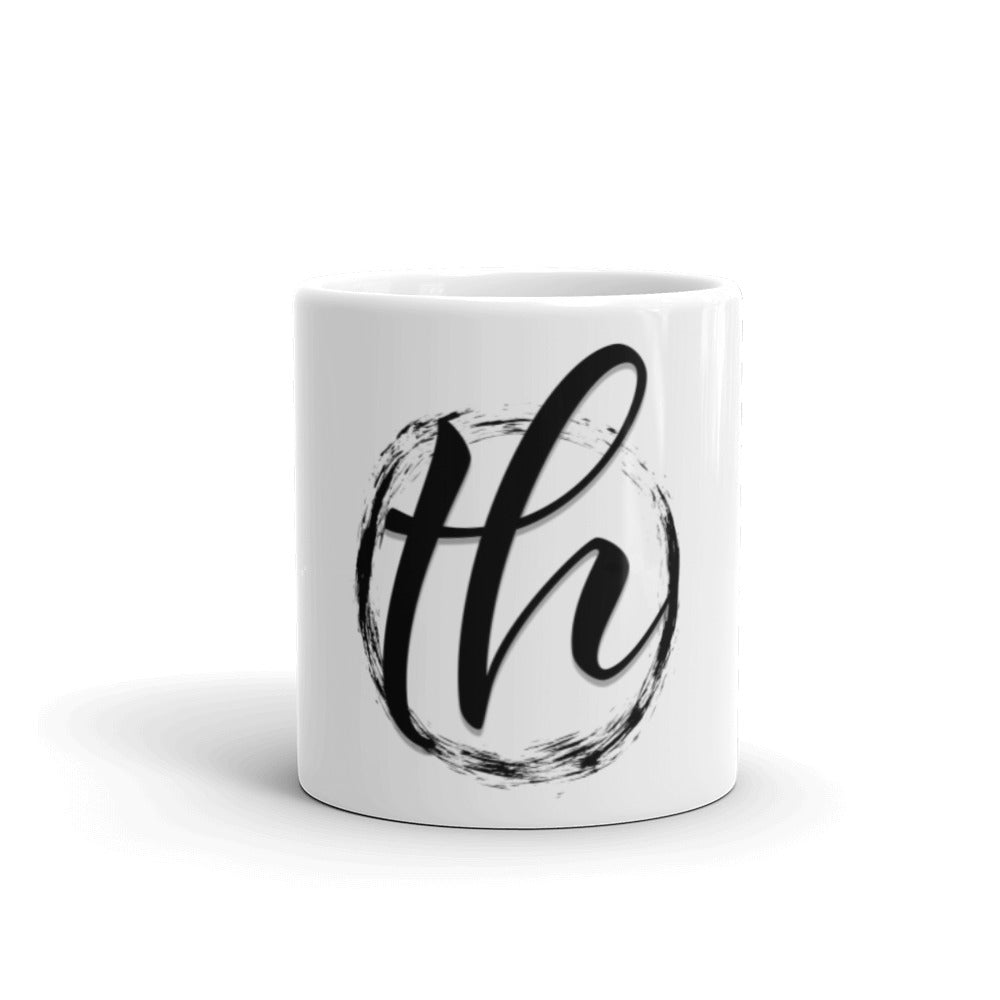 The House logo White glossy mug
