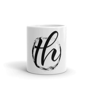The House logo White glossy mug