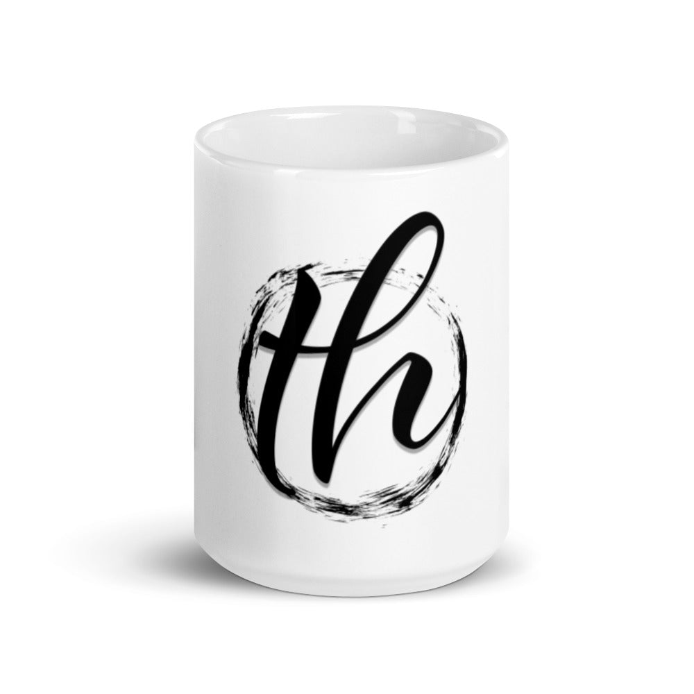 The House logo White glossy mug