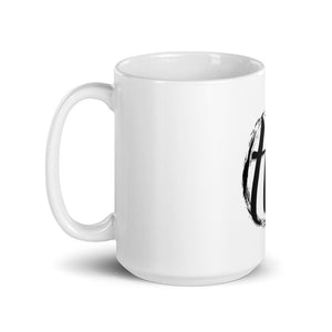 The House logo White glossy mug