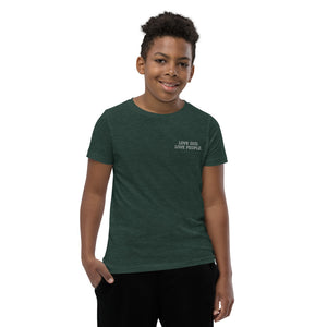 LOVE GOD. LOVE PEOPLE. Youth Short Sleeve T-Shirt