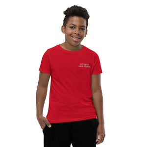LOVE GOD. LOVE PEOPLE. Youth Short Sleeve T-Shirt